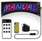 ZKYMZL Panneau publicitaire LED flexible, panneau LED programmable, panneau de défilement pour intérieur/animations personnalisées, graffiti, texte 37 x 9,1 cm