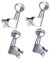 Abaodam 8 Cordes Accordeurs d'ukulélé Ukulele pièces détachées têtes de machine pour ukulélé accessoire de remplacement pour ukulélé touches de réglage du ukulélé chevilles de réglage
