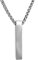 RUGGED steel - Stylische Edelstahl Herren Kette mit massivem Stab Anhänger - stabile moderne Männerkette wasserfest & schweissresistent - 50 60 cm - Silber Gold Roségold - inkl. Schmuck-Box