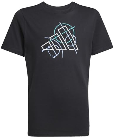 adidas Unisex Kinder TECH Outline Graphic T-Shirt JUNIOR