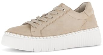 Gabor Damen Low-Top Sneaker, Frauen Halbschuhe,Best Fitting,Strassenschuhe,Freizeitschuhe,Turnschuhe,Laufschuhe,Caramel (Natur),40.5 EU / 7 UK
