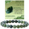 Bivei Moosachat - Wachstum Perlenarmband für Frauen 8mm Semi Precious Natural Stone Stretch elastischen Schmuck Yoga Geschenke