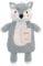 Hot Water Bottle with Cover 1 Litre - Fluffy Faux Fur Fleece Cover Durable Winter Warm - Natural Rubber- Adults and Kids Cute Animal Fleece Novelty Plush Hot Water Bag Cosy Gifts (Fox)