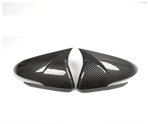 dsfik Für Hyundai I30 I30N 2018 2019 2020 2021 Außenspiegelabdeckungen Für Türen Und Seitenspiegel(Carbon fiber texture)