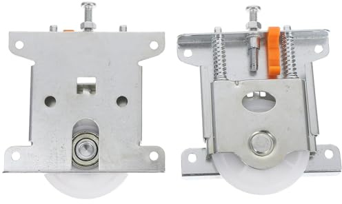 Veemoon Lot De 2 Roulettes De Rechange Pour Porte Coulissante Pour Porte En Verre Pour Armoire Miroir Placard