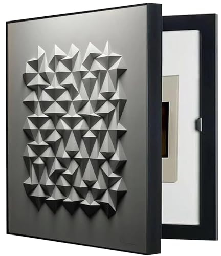 Dekorative Sicherungskasten Abdeckung, Moderne Zählerkasten Verkleidung Mit PS-Rahmen, Wandkunst Zur Verdeckung Des Stromkastens Für Wohnräume(45x55cm)