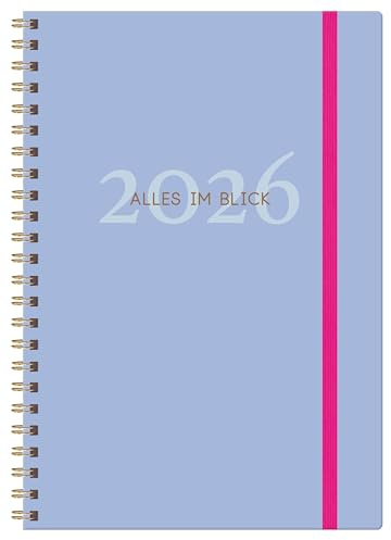 Terminkalender To-do-Planer 2026: Taschenkalender mit Spiralbindung. Mit Strukturen für mehr Produktivität. Format: 14,8 x 21 cm.