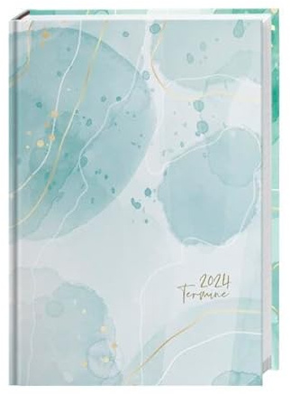 Watercolor Kalenderbuch A5 2024. Immer mit dabei: Der Taschenplaner 2024! Das tolle Wasserfarben-Design und die übersichtliche Gestaltung machen den Buchkalender zum praktischen Jahresbegleiter.