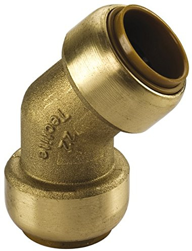 5 Stk. Kupfer Steckfitting Tectite Bogen 45° 22 mm Innen/Innen lösbar, T041