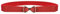 Syuer Damen 1 Breite Schleife Skinny Elastischer Taillengürtel Dehnbarer Gürtel Dünner Gürtel (L-XL (76-94cm), Rot)