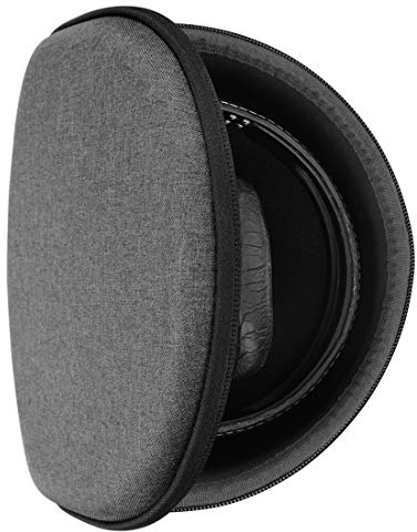 Geekria Shield Headphones Case Compatible with Sennheiser HD 450BT/400S, MOMENTUM 3/2, Replacement Hard Shell Travel Carrying Bag with Cable Storage (Drak Grey)