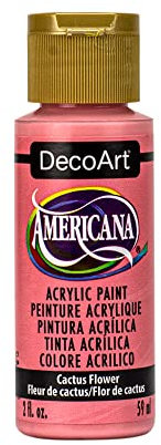 Deco Art Americana Paint 2 oz FLO, Flor de Cactus-Rosa, talla única