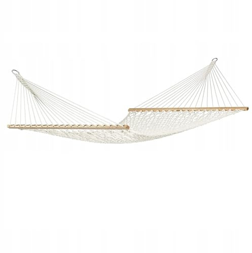 ZOLTA Hängematte Belastbarkeit bis 150 kg Liegefläche 200x80cm Relax Doppelhängematte Weiß