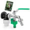 BFG Robinet de Jardin, Kit Tuyau d'Eau, Entrée 1/2 BSP et Sortie 2 x 3/4 BSP, Robinet en Laiton et Coude Femelle MDPE 20mm x 1/2 BSP, Raccord pour Tuyau d'Arrosage, Ebook
