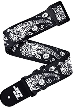 D'Addario Joe Satriani Gitarrengurt, Black Paisley