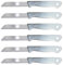 Solingen 6x Obstmesser mit Wellenschliff (galaxy-silber), geeignet als Obstmesser, Schälmesser, Gemüsemesser & Frühstücksmesser
