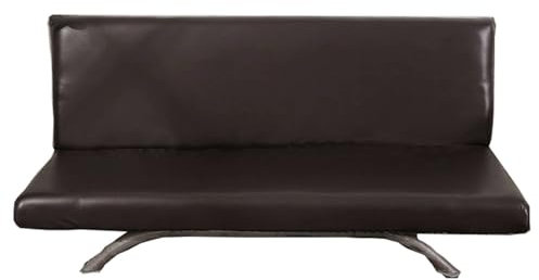 CLGTY Wasserdicht Futon Sofabezug Stretch, PU Leder Sofabezug Schlafsofa Ohne Armlehne Falten Antirutsch Sofahusse Für Wohnzimmer-Kaffee-150cm(59.1in)