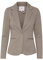 ICHI IHKATE BL Blazer Court pour Femme - Blazer à Un Bouton avec Stretch et col à Revers, Driftwood (181210), XXL