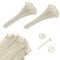 Viceree 200 Attache Cable Universels BLANC -3.6x200mm- Serre Cable et Collier de Serrage Plastique – Solution de Gestion de Câbles Efficace et Robuste - Attaches Cable Blanc de Haute Qualité