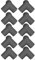 Lot de 10 Raccords de Tuyau en PVC, Raccords de Tuyau en Plastique à 3 Voies, Raccord en T Coudé, Diamètre Intérieur 25 Mm, Raccords D'angle en T, pour Raccords de Serre de Meubles et(Le noir)