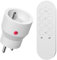 SURNICE Mini 10A Prises Programmable Telecommande sans Fil, 40M de Distance de Contrôle Dans la Zone Ouverte, Puissance dissipée faible, 2300W, 1 piles CR2032 gratuites