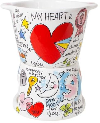 Blond Amsterdam Mini Fondue-Set Love – Romantisches Schokoladenfondue für Zwei – Perfekt für Valentinstag, Jubiläum oder Date Night