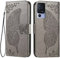 EASSGU Coque pour TCL 40 SE (6.75 inches) Etui Flip Magnétique avec 3 Fentes pour Cartes 1 Portefeuille, Housse - Gris