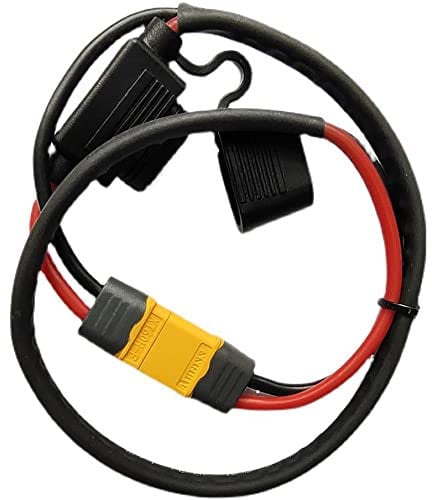 ZLiT Ebike Extension Cable Cord,50cm XT60 Electric Bike Extension Convert Cable for E-Bike Female to Male 50A 14AWG Extension Cable Wire (Black)