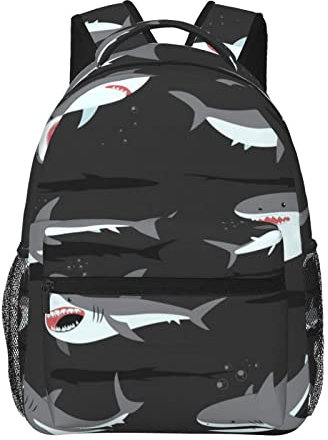 OHWODA Leichter Reiserucksack, lässiger Tagesrucksack, Laptop-Rucksack, hai, One size
