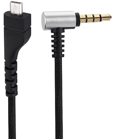 Arctis 3 5 7 Pro Ersatzkabel, kompatibel mit SteelSeries Arctis 3 Arctis 5 Arctis 7 Arctis Pro Gaming-Headset, 3,5-mm- Kopfhörer Audiokabel, 2 Meter, Schwarz