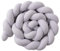 CuteCraft Meliboo Dekokissen, flauschig, Dekokissen, geflochten, Höhe bis 17 cm, handgefertigt in Europa, dekoratives Geflecht, Premium, erweiterbar Öko-Tex, viele Farben (3,5 m, Aschgrau)