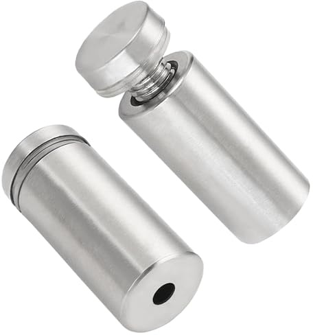 12 PCS Stainless Steel Advertising Nails,Glass Sign Fixings Standoff Bolts (12mm*25mm)