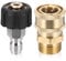 Pressure Washer Adapter Set, Quick Connect Kit, Pressure Washer Couplers, Pressure Washer Adapter Set, M22 14mm to M22 Metric Fitting, 1/4 Quick Connect Swivel Accessories Adaptors 5000 PSI