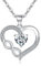 Tusuzik Halskette Damen Silber 925 Herzkette Muttertagsgeschenk Halsketten mit Unendlichkeitszeichen Schmuck Kleine Geschenke für Frauen Geschenk Freundin