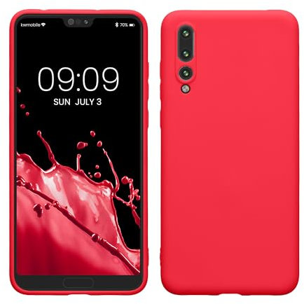 kwmobile Housse Compatible avec Huawei P20 Pro Coque - Housse de téléphone Protection Souple en Silicone - Rose Fluo
