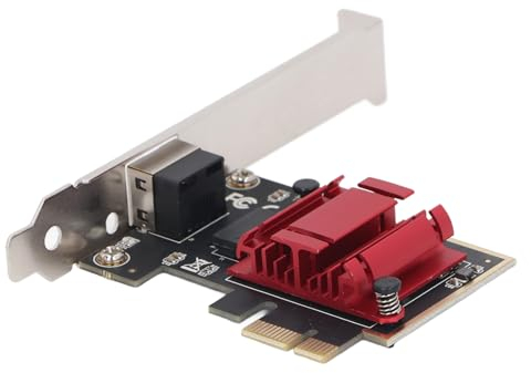 2,5G PCIE Netzwerkadapter, Gigabit Ethernet Karte mit Halterung, Wake on LAN, für 10 8 7, für, für DOS, Aluminiumlegierungsmaterial, Realtek RTL8125b Chip