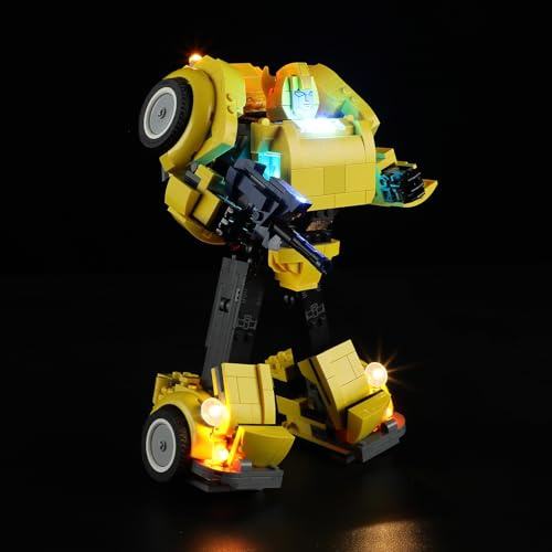 GEAMENT LED Licht-Set Kompatibel mit Lego Bumblebee - Beleuchtungsset für Icons 10338 (Modell-Set Nicht enthalten)