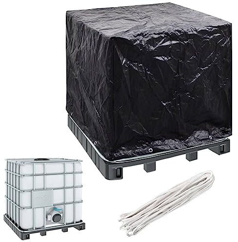 UJCHVHN Outdoor-Möbelzubehör IBC Container Abdeckung 8 Ösen 116x100x120cm Outdoor Möbel Abdeckungen
