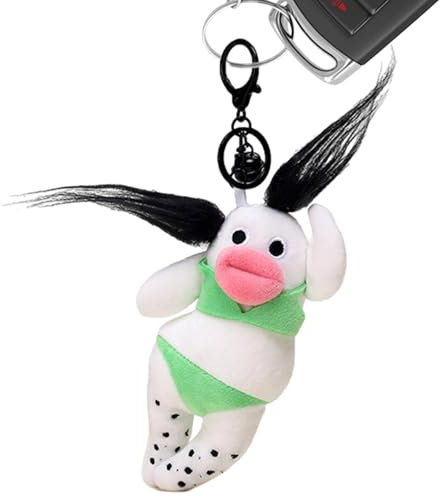 Lainiaoly Plüsch Schlüsselanhänger,Rucksackanhänger - Cartoon Dicke Lippen Figur Anhänger | Plüsch-Rucksack-Anhänger, hässlicher und süßer Puppen-Schlüsselanhänger für Geburtstag, Weihnachten