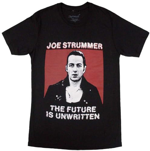 Joe Strummer Unisex Adult The Future Is Unwritten T-Shirt (S) (Black)