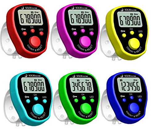 5 Channel LED Finger Tally Counter Buddhas Number Clicker Für Die Event Für Die School Schule Von Lap Sport Helfen Kindern Dinge Zu Zählen