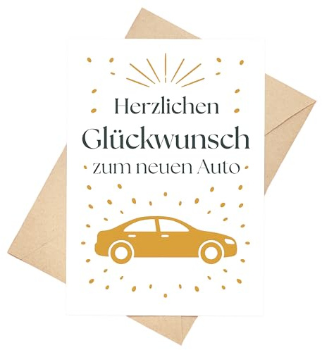 Palanemo Glückwunschkarte neues Auto Geschenk Karte