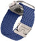 PIOWNN Geflochtenes Armbänder Kompatibel mit Apple Watch Ultra 2 Armband 49mm 46mm 45mm 44mm 42mm - Stoff Nylon Sportarmband mit Fallschirmverschluss für iWatch Series 10 9 8 7 SE 6 5 4 3 2 1, Blau
