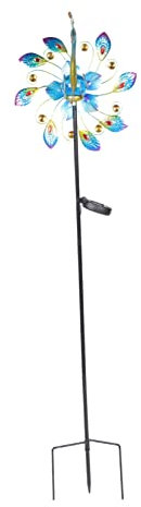 BESTonZON Lumière Solaire Décorative de Jardin Girouette Solaire Extérieur pour Pelouse Patio Design Artisanal pour Décoration de Jardin