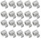 Lot de 20 clips de câble métallique durables pour la gestion des câbles avec vis en acier au carbone (vis cruciformes F)