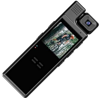 ALCXAZS Mini videoregistratore indossabile con telecamera corporea 1080P Videoregistratore portatile ad definizione 1080P con schermo per immagini nitide