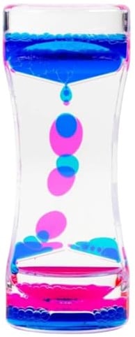 Tropfen Sanduhr Liquid Motion Bubble Timer mit Blasen,Beruhigendes Schreibtisch Dekor,Liquid Motion Timer Bubblerfür Autismus,sensorische Bedürfnisse,ADHS,Stressabbau,Angst,Geschenke(A)