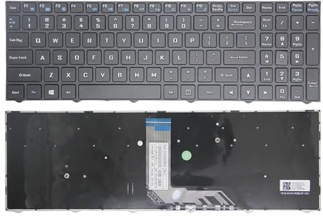 FANFAOZ Layout für Shanzhai für Dai für Shuo CK Wu für Kong 16T5 17T5 für Jing für Tan 17T6 Z15-8U X5 für Yao Laptop-Tastatur(Black US)
