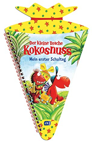 Der kleine Drache Kokosnuss – Mein erster Schultag: Das perfekte Geschenkbuch in Form einer Schultüte gestanzt. Mit Seiten zum Eintragen