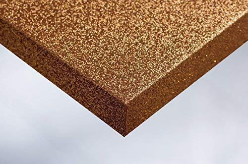 Cover Styl 28,35€/m² Premium Klebe Folie Glanz Glitzer Optik R10 - Disco Kupfer Deko Möbelfolie selbstklebend Struktur 122cm Breite